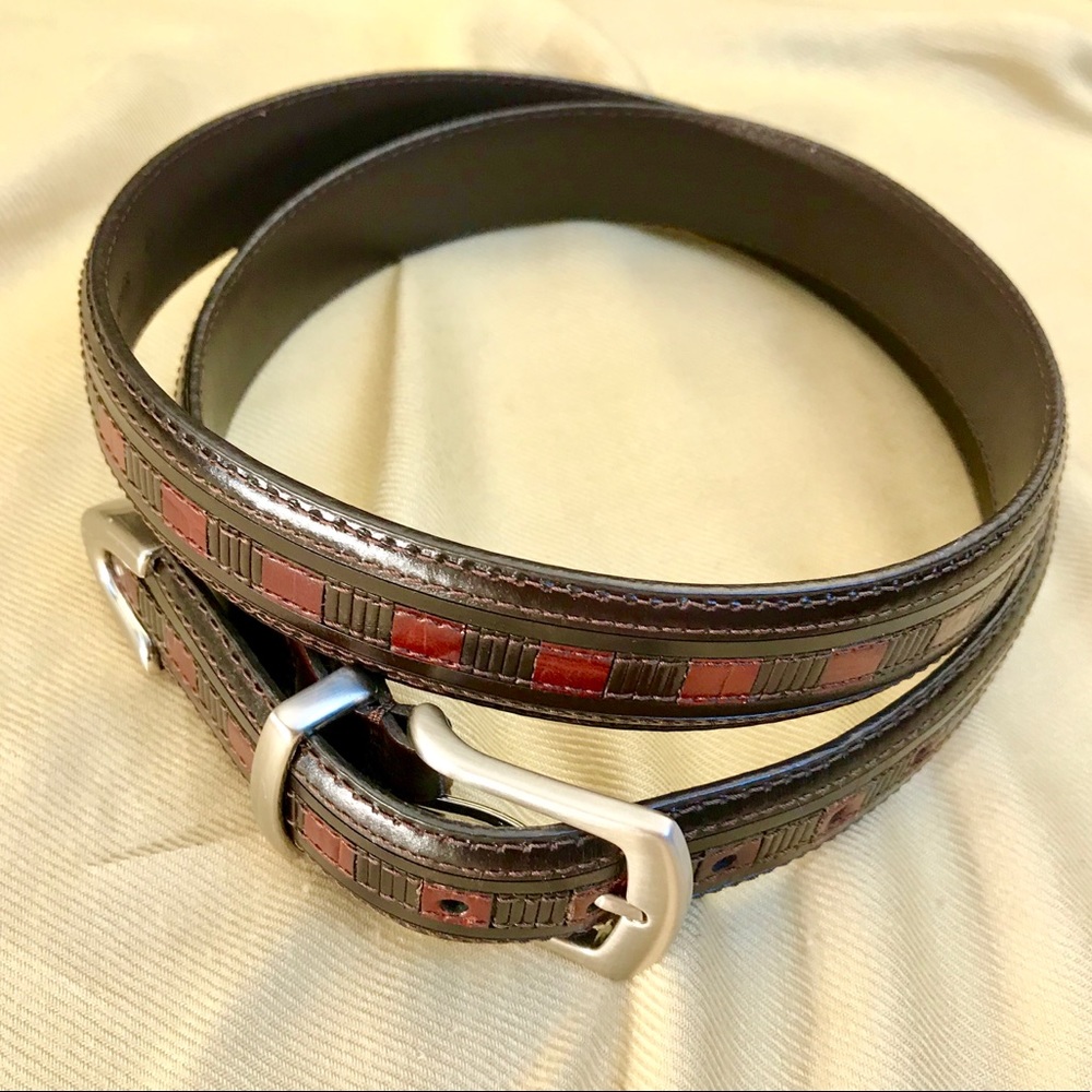 Men’s leather belt, excellent condition, sz 40